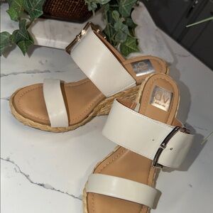 DV by Dolce Vita Women's White Espadrille Wedges